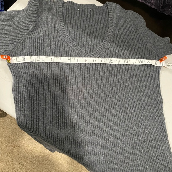 Women’s Charcoal Grey Long Sleeve Sweater - Picture 6 of 9